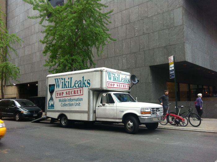 WikiLeaks Truck at the Whitney Museum